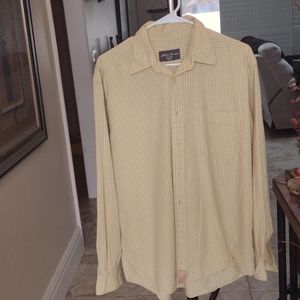 Eddie Bauer long sleeve button up shirt size medium men's
